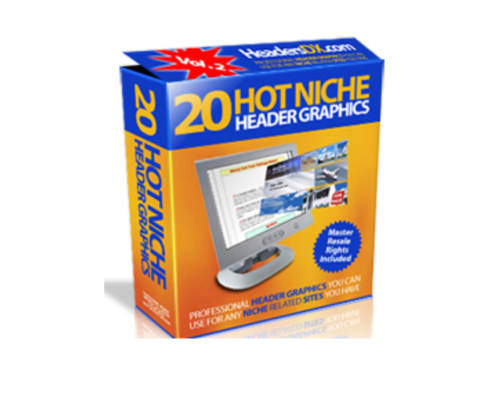 20 Hot Niche Header Graphics – Master Resale Rights