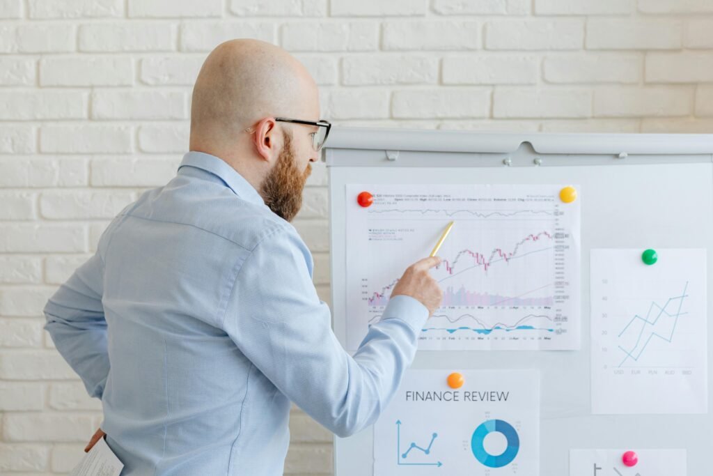 An upward growth trend chart representing recurring commissions from an ad tracking software affiliate program.