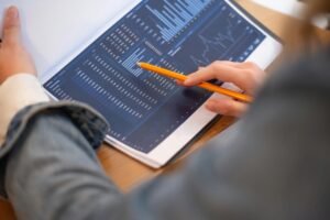 A high-tech visualization of digital folders and folders representing free digital products resell rights on danijacob.com.